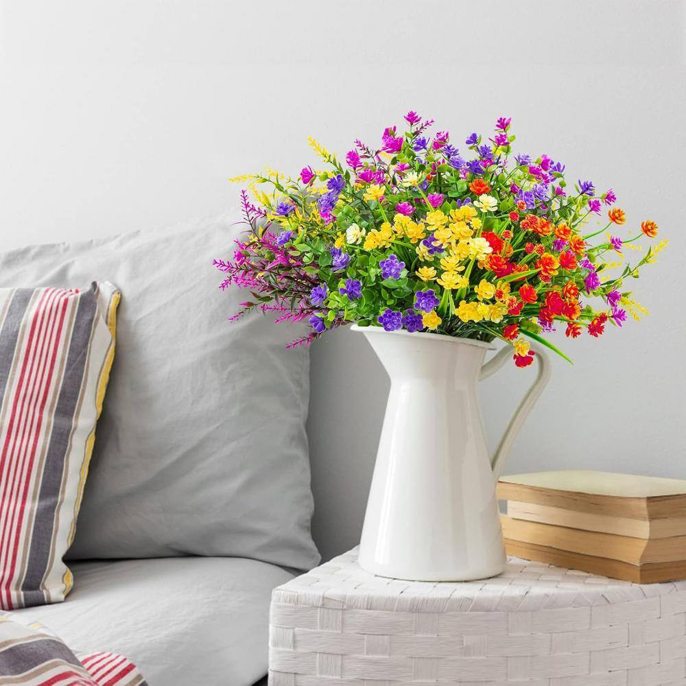 13.8 In. Multi Color Indoor/Outdoor 16-Bundles Artificial Flower Wheat Grass