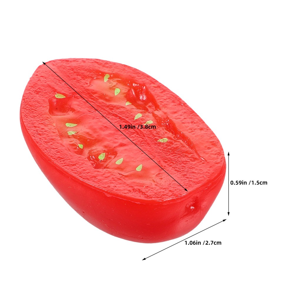 12Pcs Reusable Artificial Cherry Tomato Models Red PVC for Kitchen Display Decor