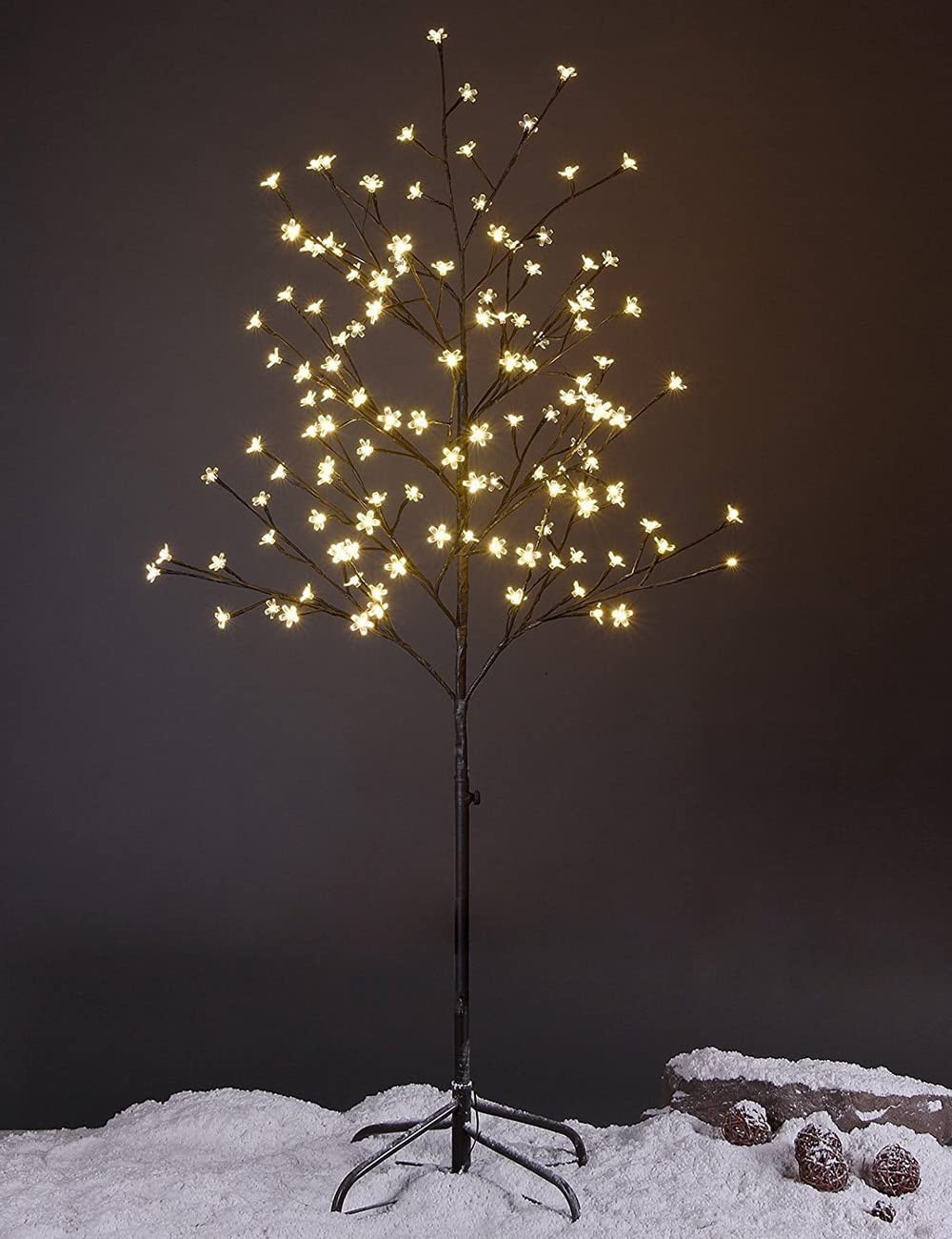 Cherry Blossom Tree 5FT 128 LED Lighted Tree for Decoration Inside and Outsid…