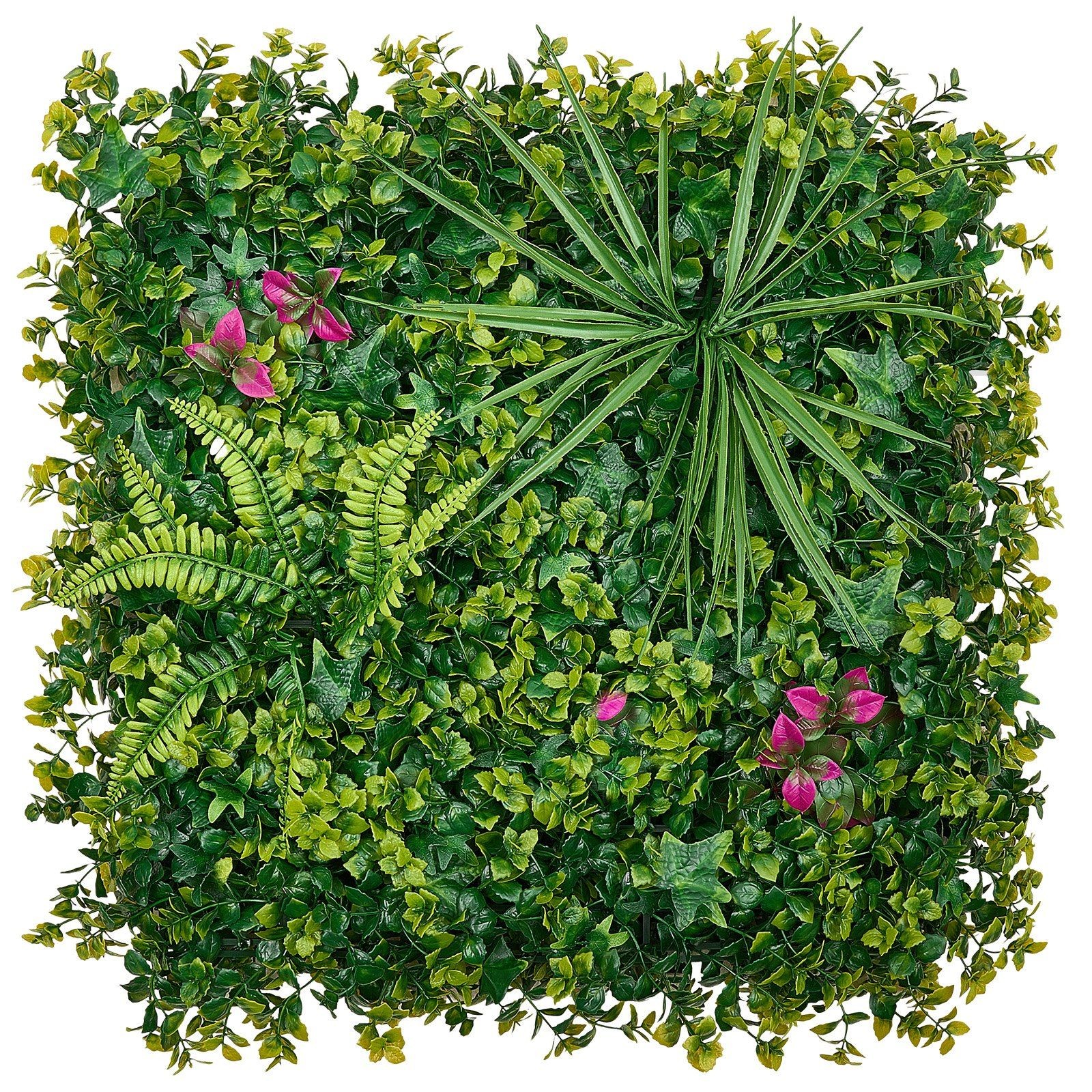 Privacy Hedge Wall: 12PCS 20x20in Synthetic Boxwood Panels, PE Mesh Backing