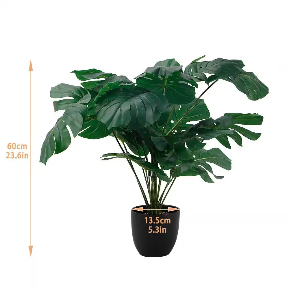 31 In. Green Artificial Tropical Palm Tree for Home Office Living Room Decor Ind