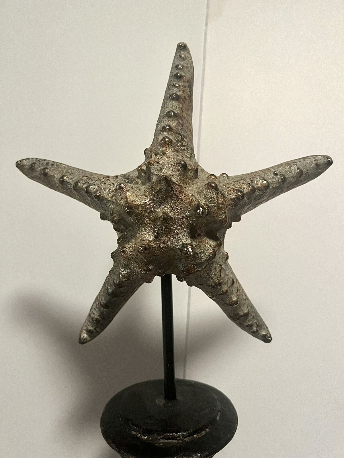 Beautiful Starfish On Tall Wooden Wood Stand Nautical Beach Decor