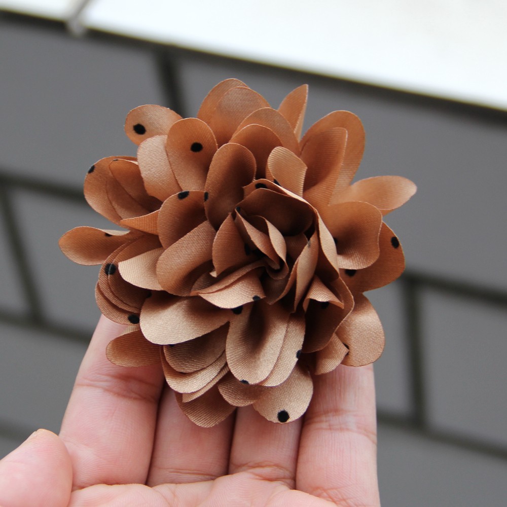 7.8cm Chiffon Decorative Flowers for Wedding Embellishment Fabric Flowers with