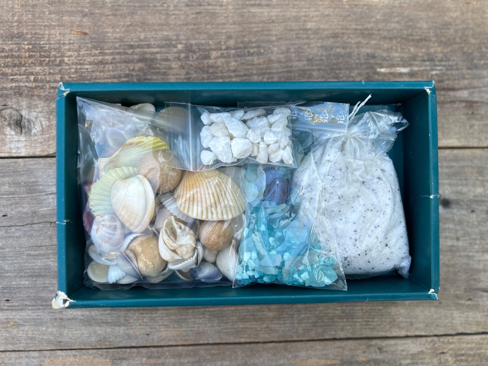 Ocean Vase Filler Beach Decor – Collection of Sand, Sea Glass, Sea Shells, etc.