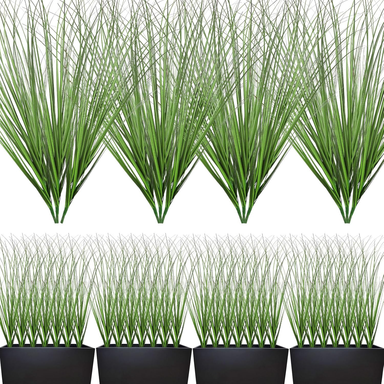 12 plantas artificiales cesped 19 68 pulgadas arbustos decoracion interior verde