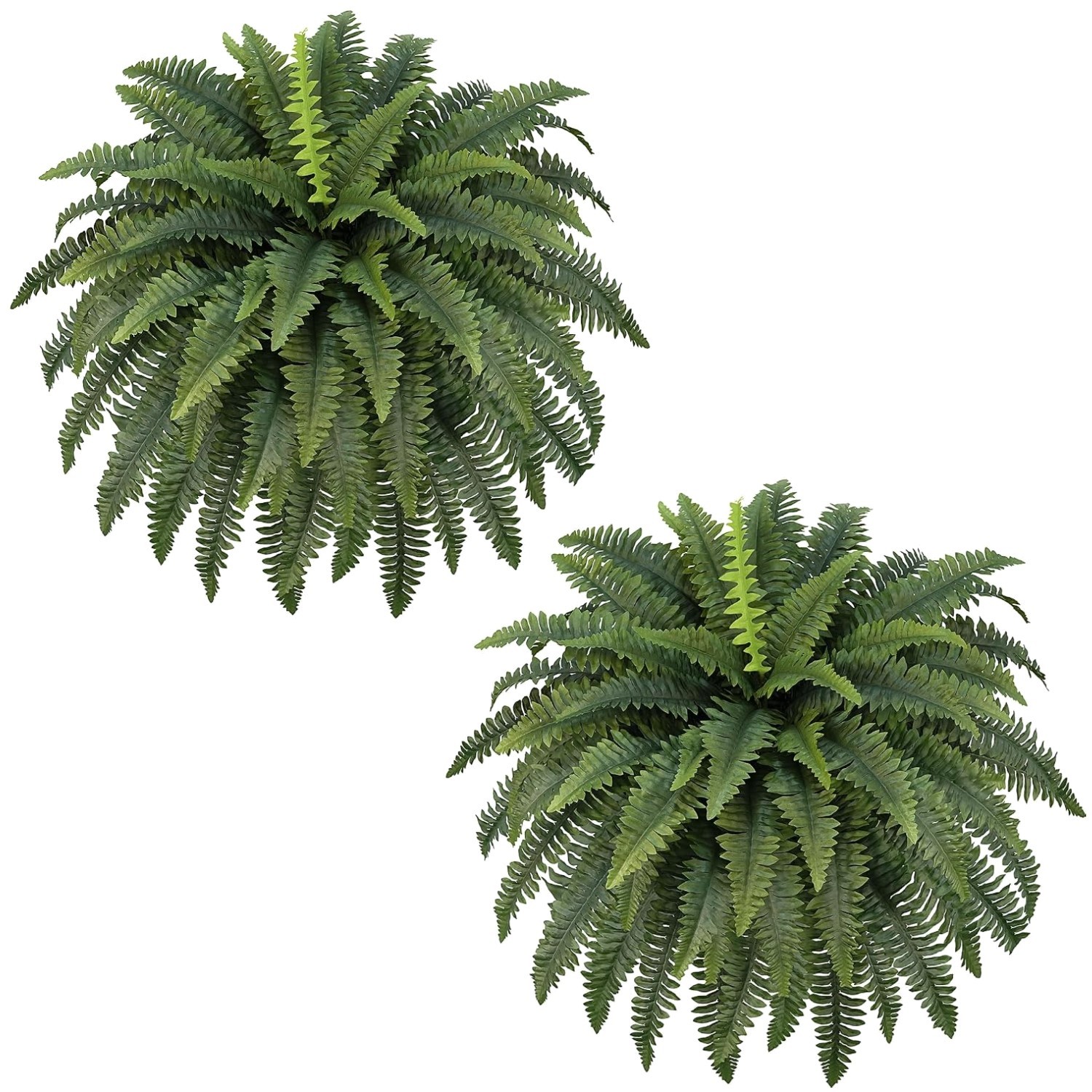 42″ Artificial Boston Fern Bush Plants – 2 Bundles