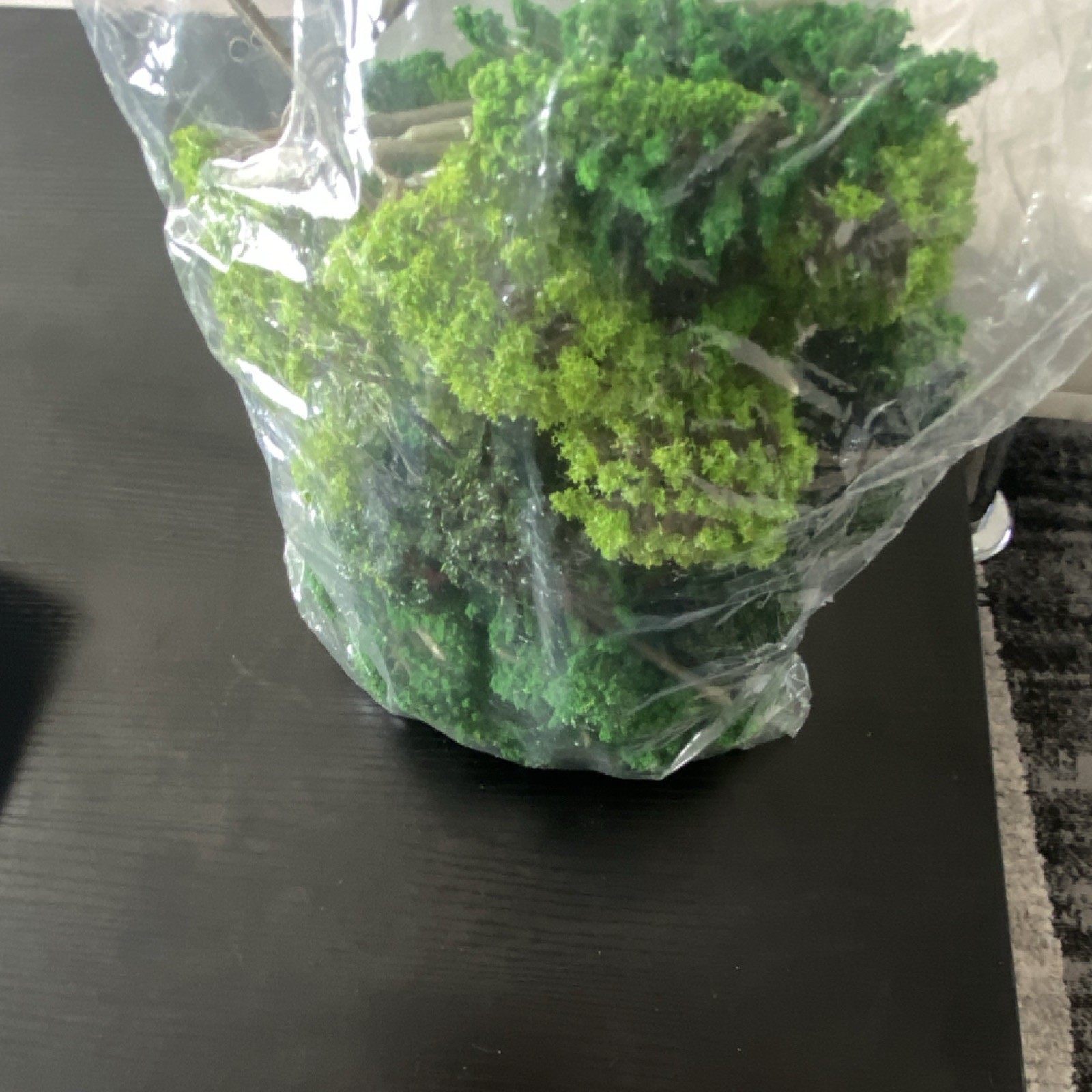 SKYLETY Artificial Green Moss Bunch 8in x 8in Silk Floral Decor Nature