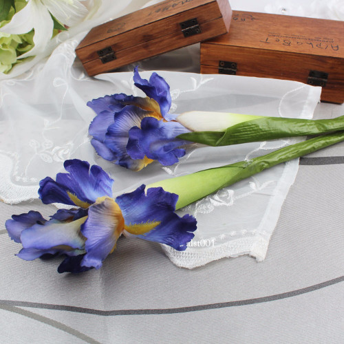 5pcs Iris Artificial Flower Decorative Fake Flowers Silk Flower for Home Decor