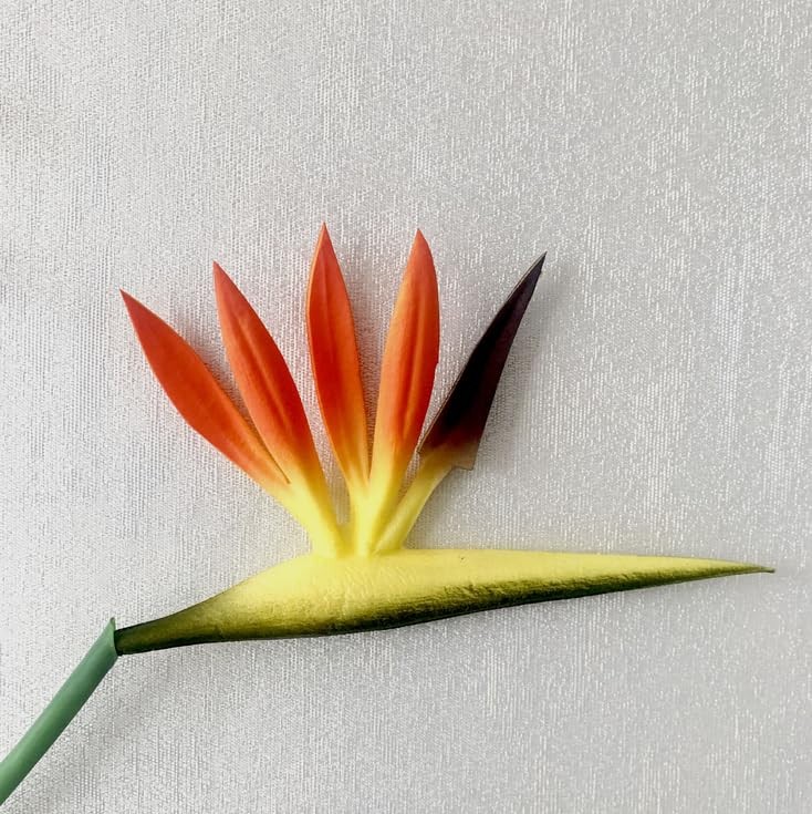Multicolor Artificial Flowers Bird Of Paradise 23 Inch Permanent Bouquet 6 PCS