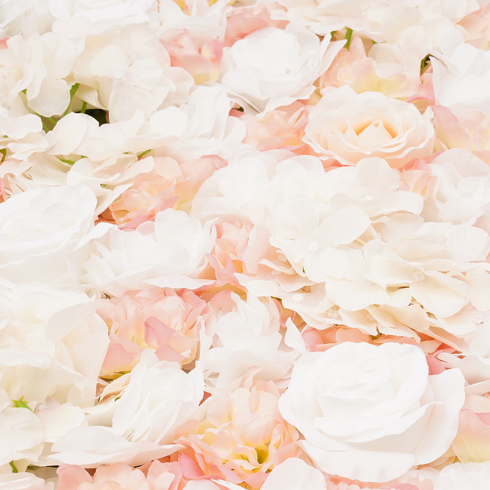 Square Artificial Flower Panels Rose Flower Panels Artificial Flower Wall Decor