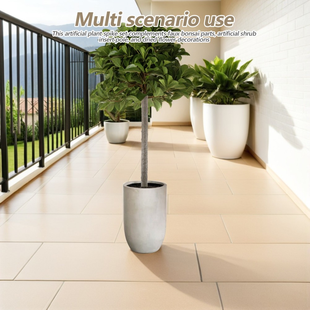 2 Sets Simulated Tree Pole Accessories Plastic Trunk Artificial Bonsai Rod