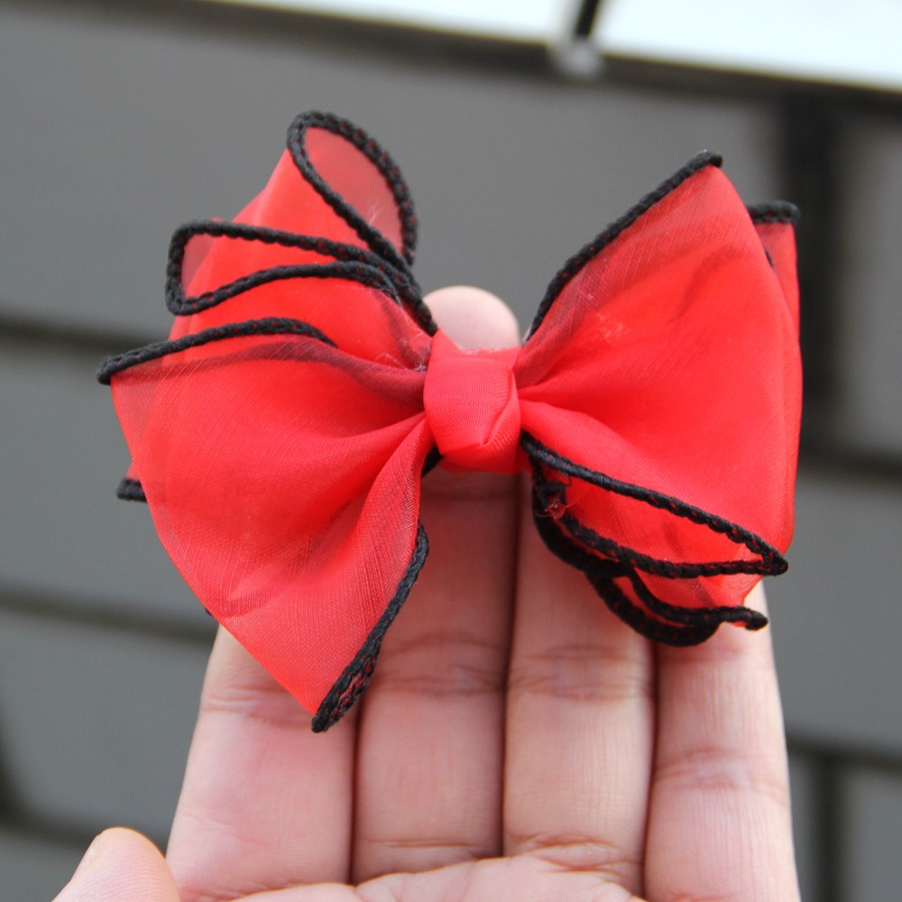 8.5cm Yarn Bows Organza Ribbon Bow Flowers for Bouquet Gift Wrapping Handwork