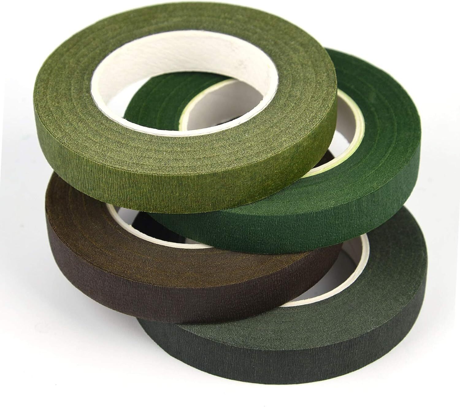 4 Rolls 1/2″ Wide Floral Tapes For Bouquet Stem Wrapping And Floral Crafts