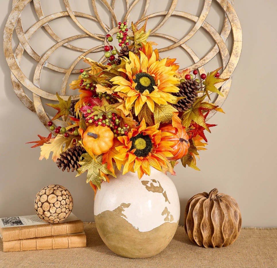 Indoor/Outdoor Autumnal Urn Filler by Valerie