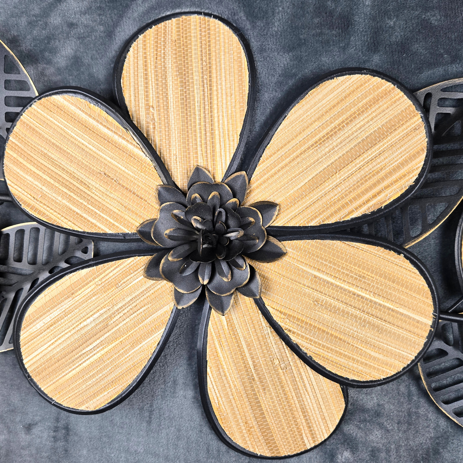 Old Time Pottery 41 ” X 12″ Wall Decor Flower and Leaves Mountain Wild Flower