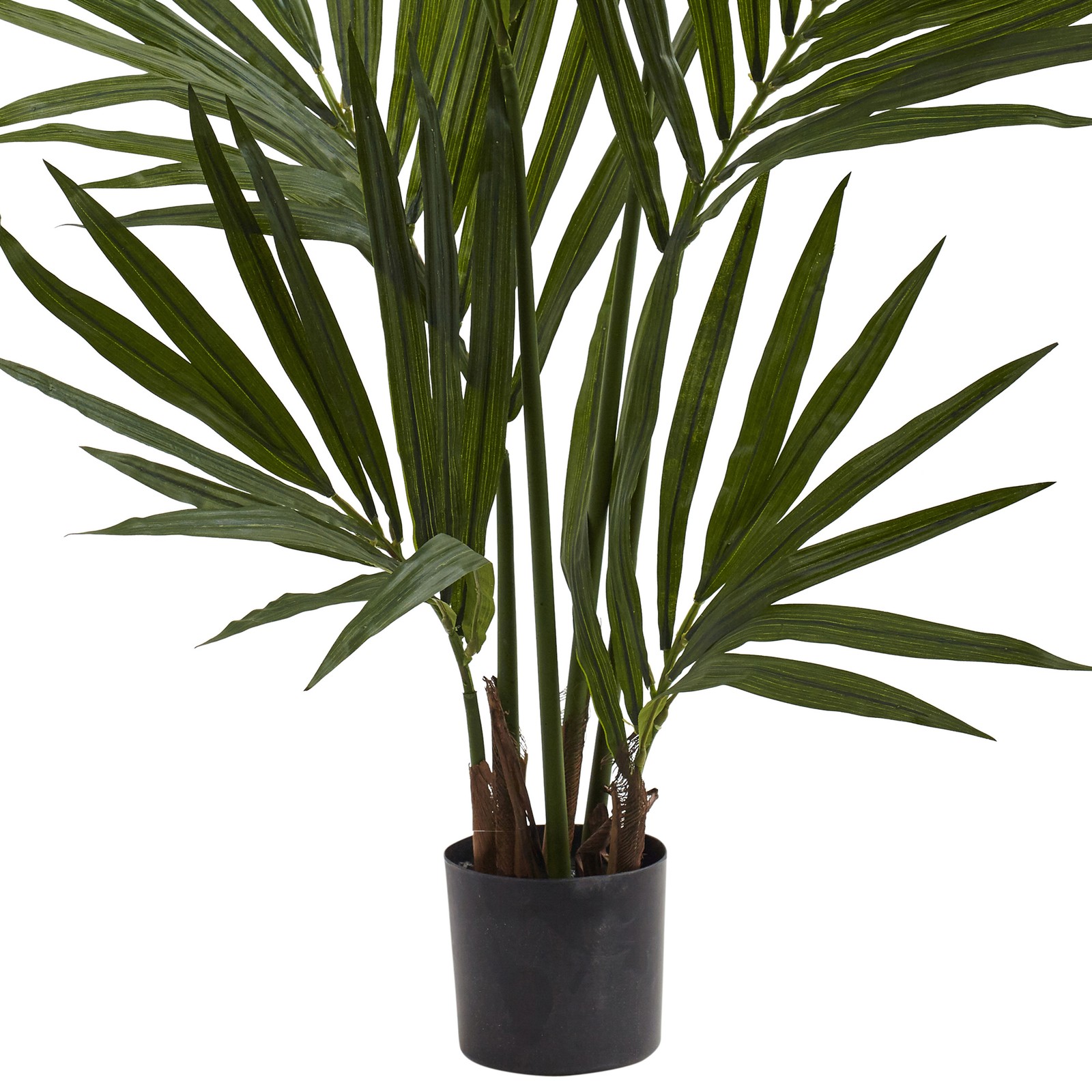 Nearly Natural 4ft Kentia Palm Silk Tree in Green