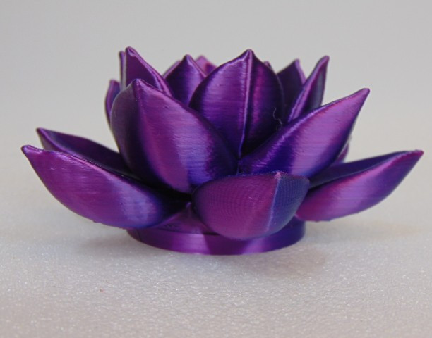 Rose Figure Flower Purple 3D Printed 4.5″ Desk Office Rare Find Desk Paperweight