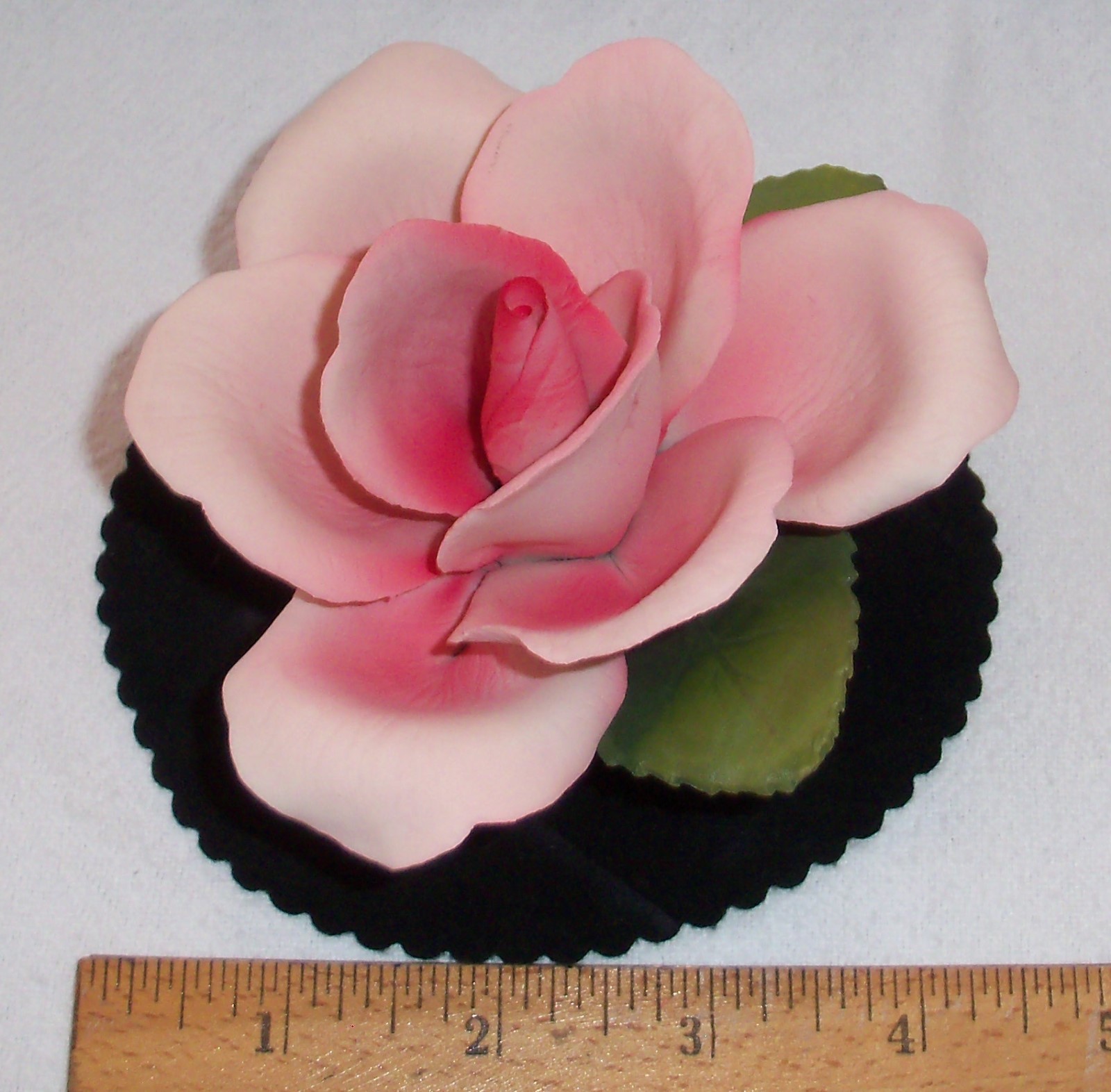 CAPODIMONTE PORCELAIN PINK ROSE BY NAPOLEON OF ITALY – CLASSIC LADIES GIFT