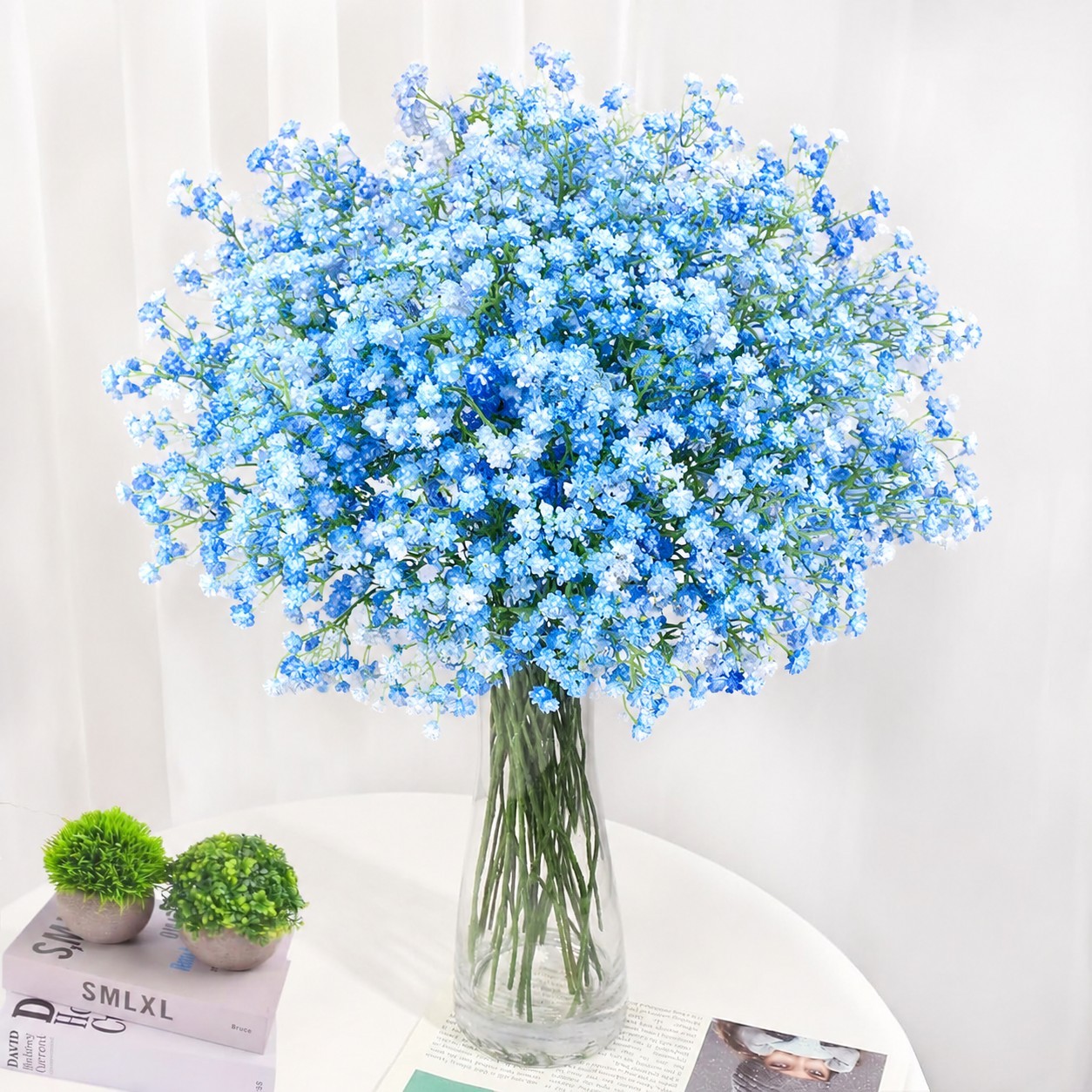 54PCS Baby’s Breath Artificial Flowers Real Touch Fake Gypsophila Bouquets DIY