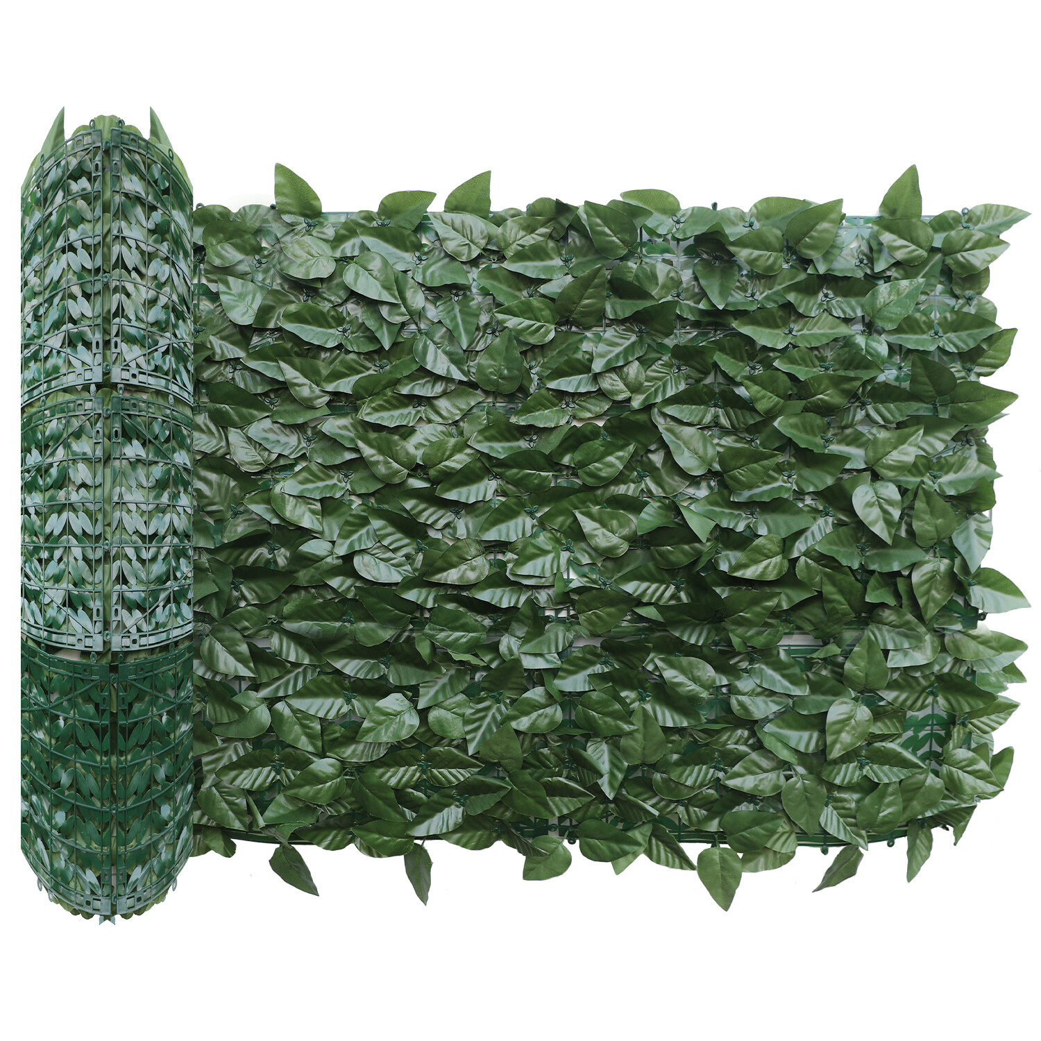 3/4/6ft Artificial Faux Laurel Leave Fence Roll Garden Wall Mat Home Decoration