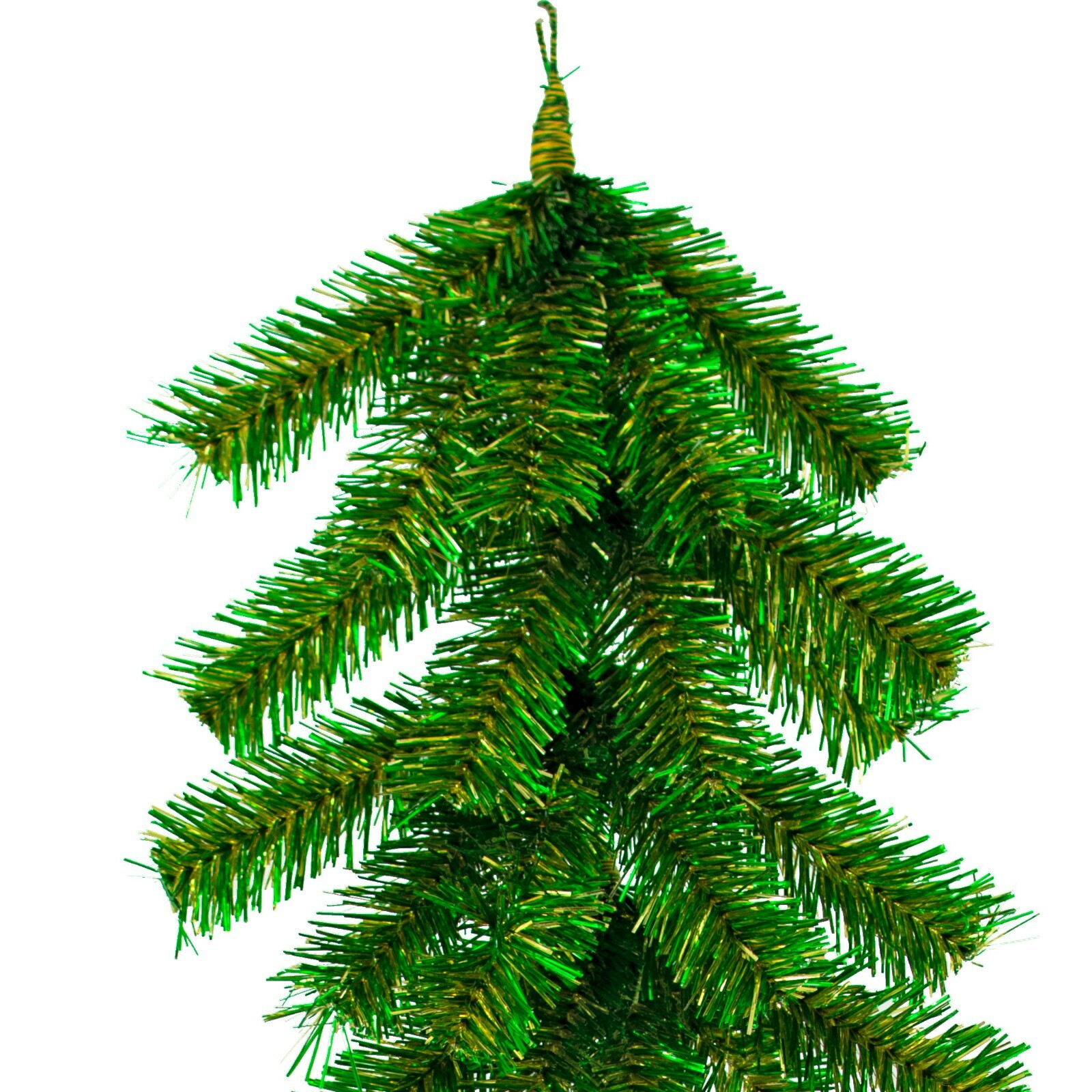 6FT St. Patrick’s Day Brush Garland Green and Gold Firework Tinsel Christmas