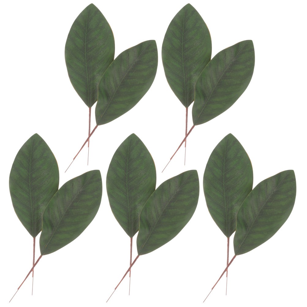 10 Pcs Cloth Green Leaves Decor Wedding Signature Floral Arrangement Prop