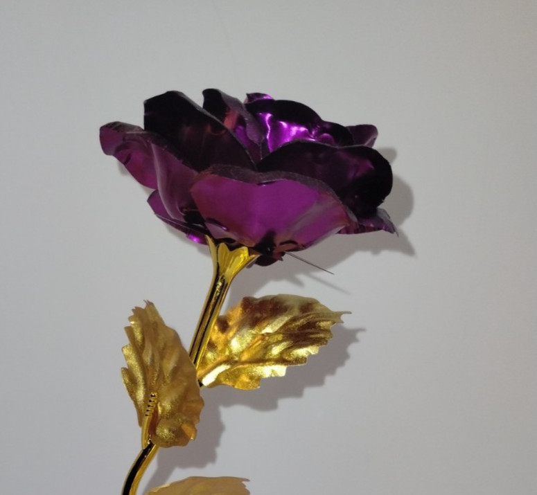 Rose of Love 24K Dipped Rose Stem with Gift Box