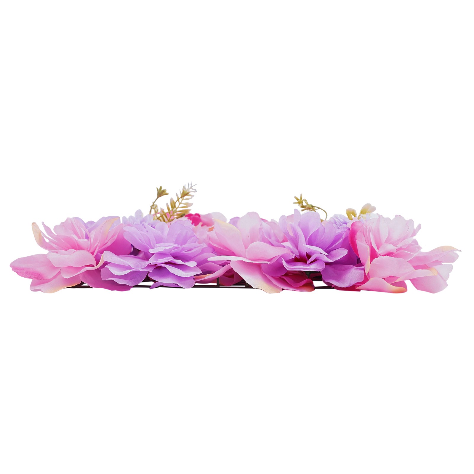 6Pieces 3D Flower Wall Panels Artificial Floral Backdrop Decor Faux Flower Panel