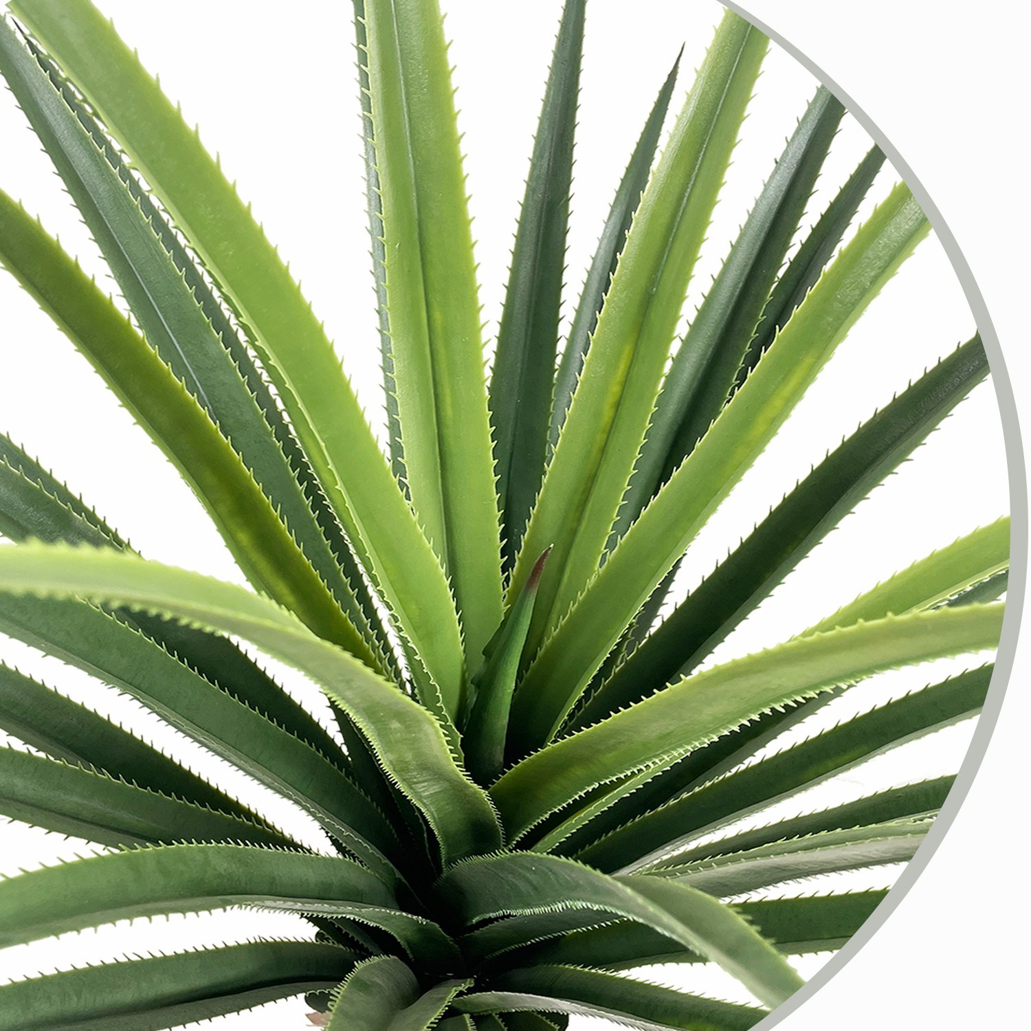 120 cm Large Faux Agave Ground Stake 2Pcs Artificial Plant for Garden Patio Home