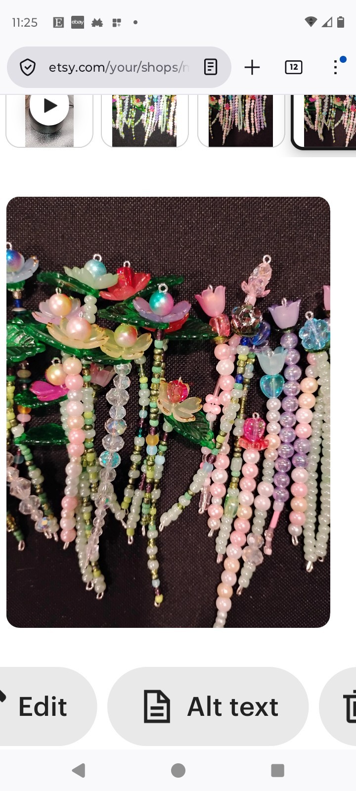 New Custom Made 4 inch Forever beaded Flowers This beautiful flower plant…