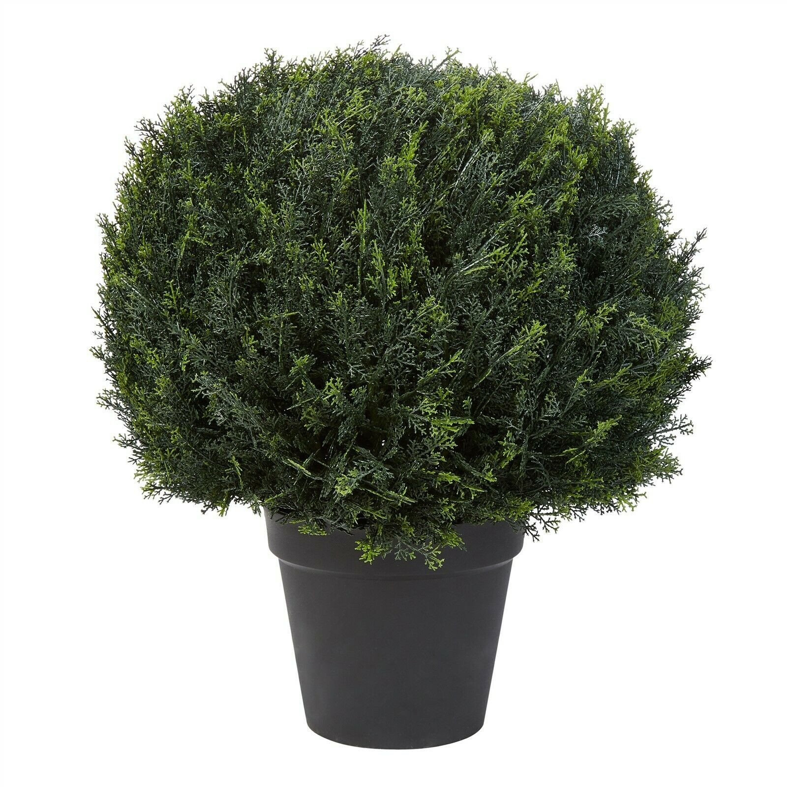 23 Inch Ball Faux Plant Shrub Indoor Home Outdoor Decor Leaves Artificial