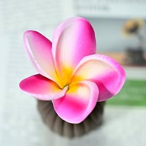 Birthday Gifts for Women 10pcs White Hot Pink Flowers PU Real Touch Flowers