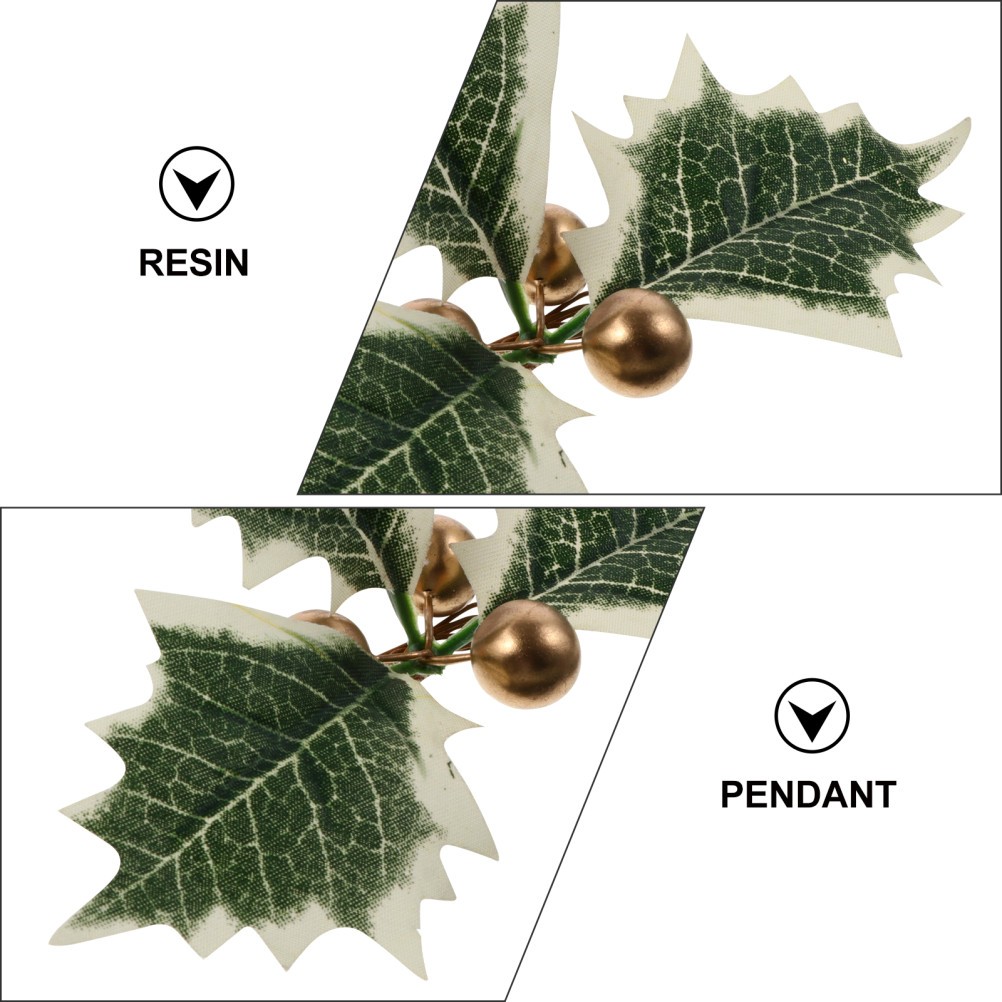 20Pcs Reusable Decorative Plant Gold Leaf Artificial Fruit for Party Decor