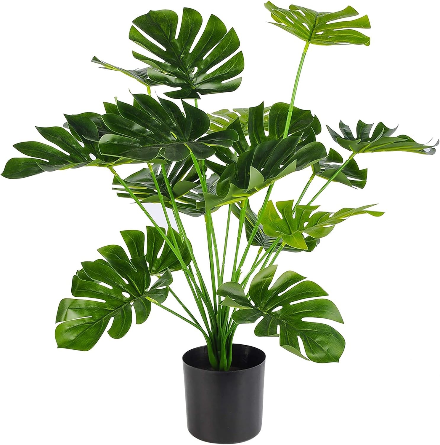 Toopify 28″ Fake Plants Large Artificial Floor Faux Black-28"