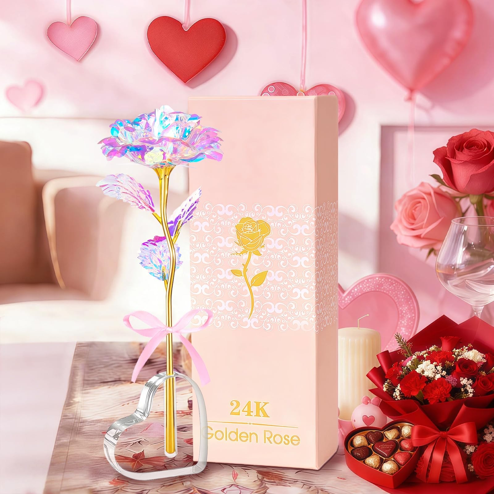 Mothers Day Mom Gifts for Women Grandma, Artificial Forever Birthday Flowers …