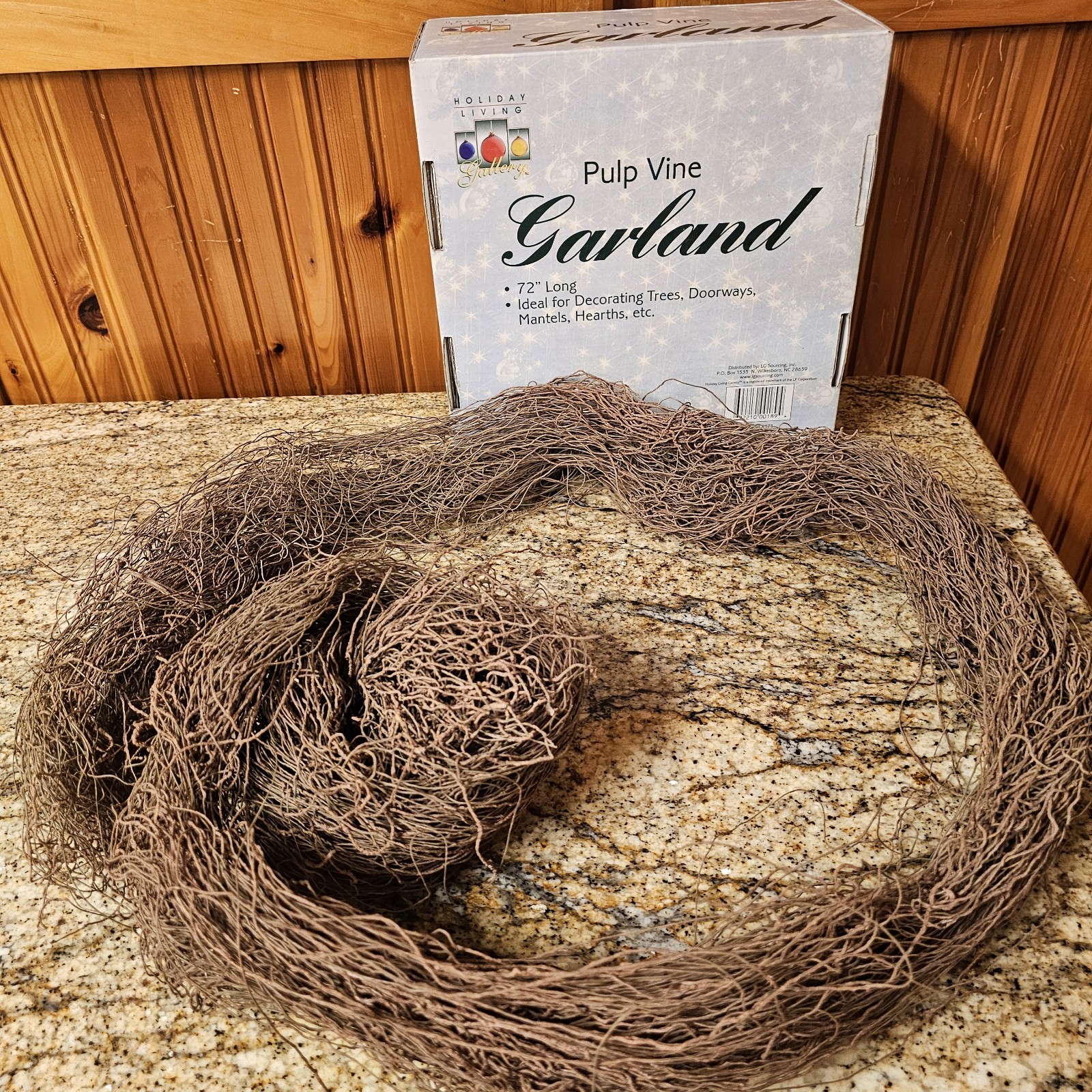 Natural Grapevine Rustic Garland Wreath Pulp Vine Holiday Living DIY Crafts 6 FT