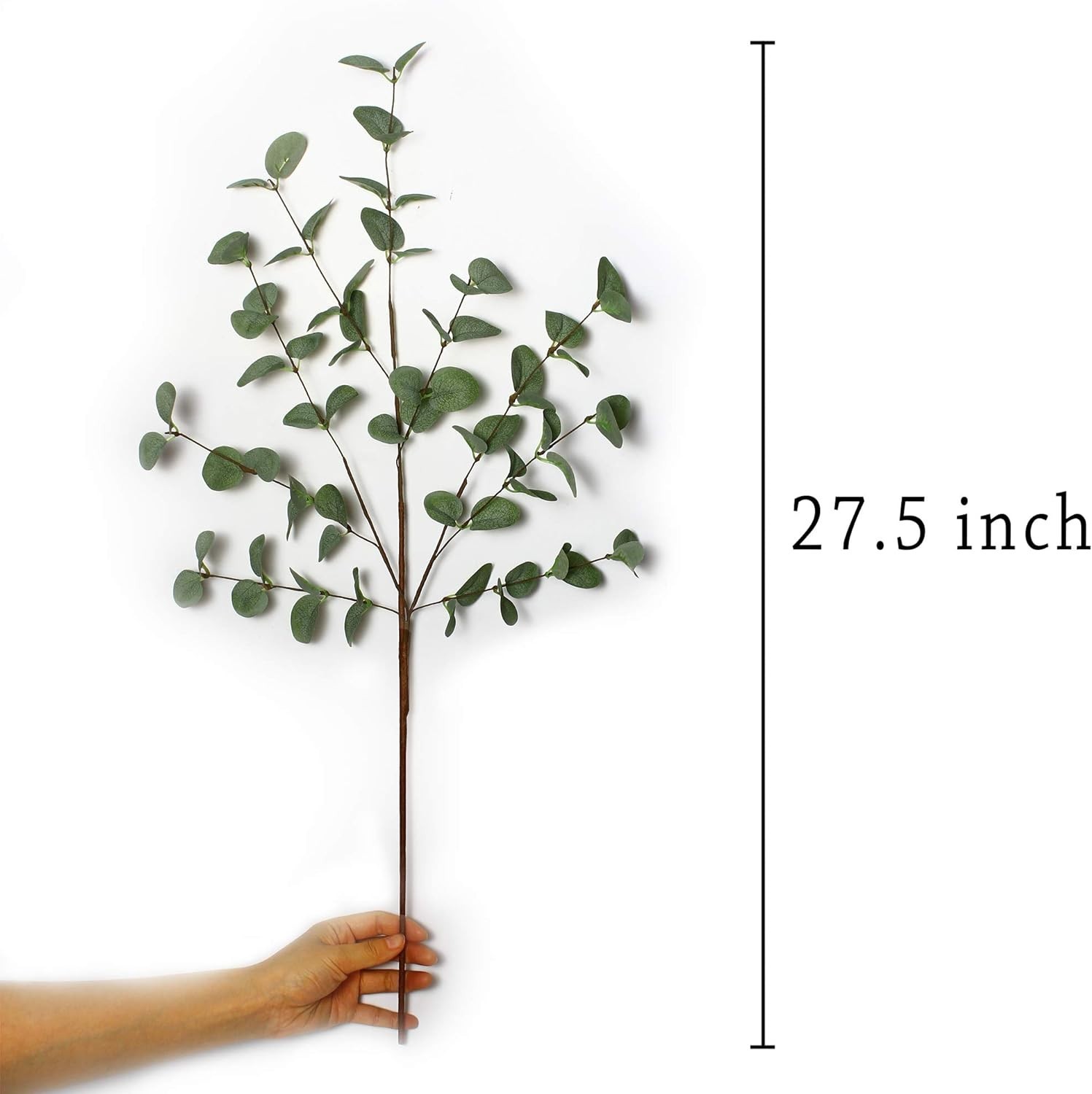27-Inch Eucalyptus Leaf Sprays – 6 Pcs for Weddings, Parties, and Home Decor