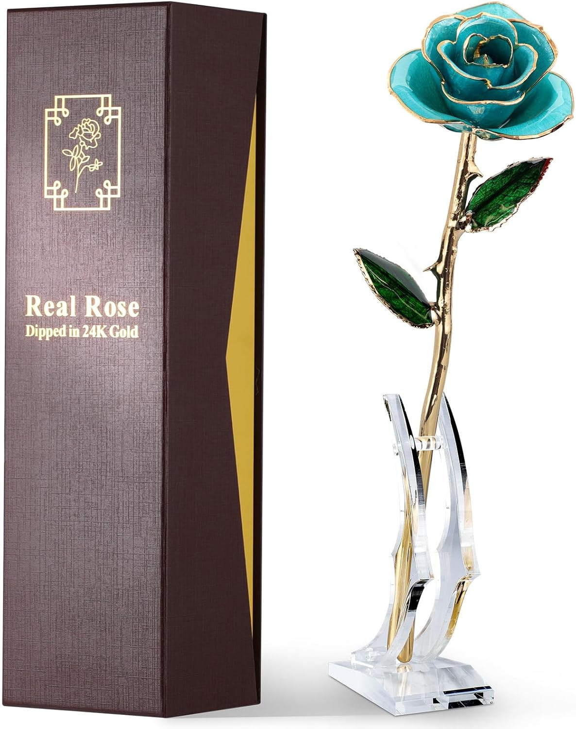 24K Gold Dipped Real Rose – Handcrafted, Elegant, One of a Kind – Romantic Gift