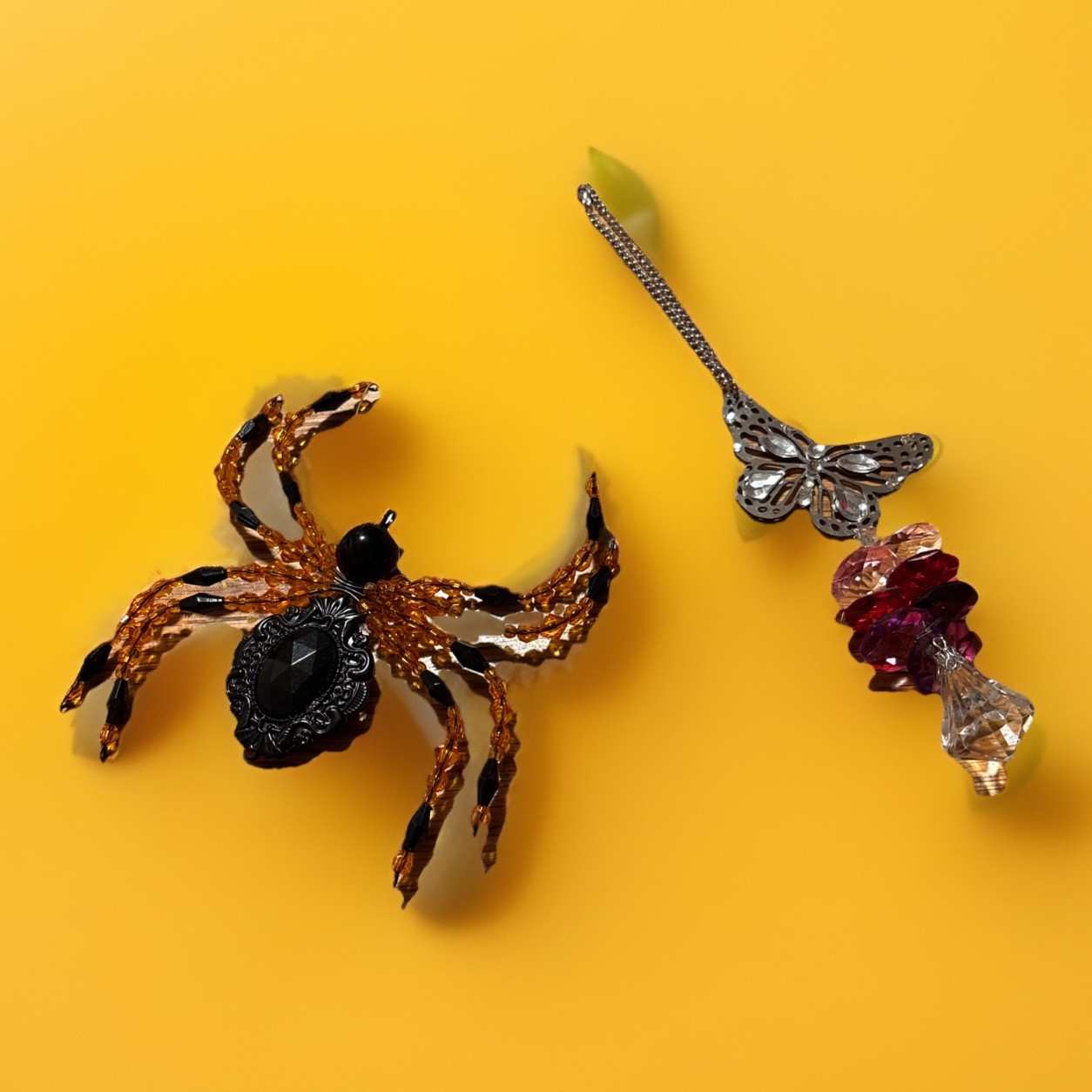 Ganz Crystal Expressions Spider And Butterfly New With Tags