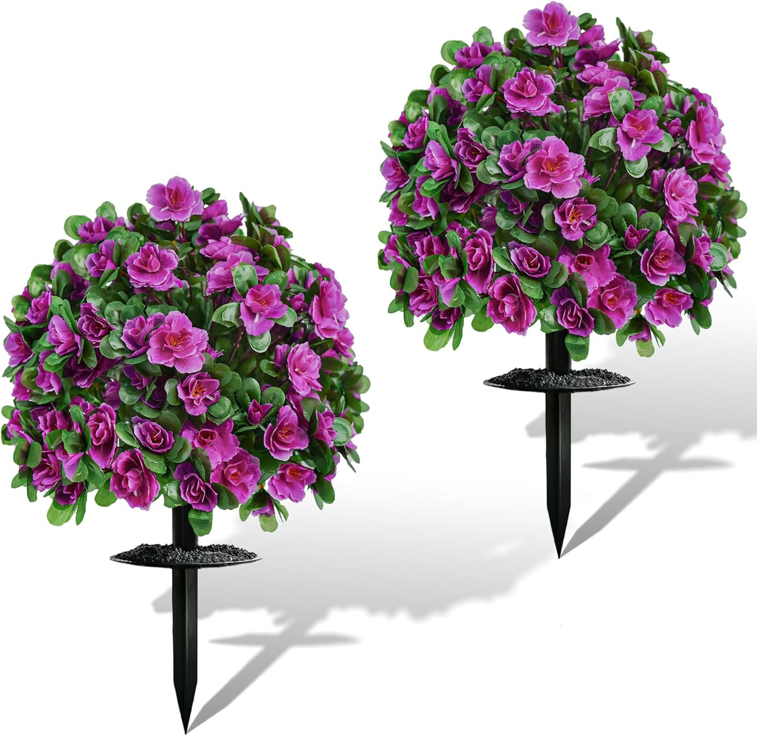 Artificial Flowers for Outdoors, Faux Outdoor Plants Fake Plants Topiary Balls A