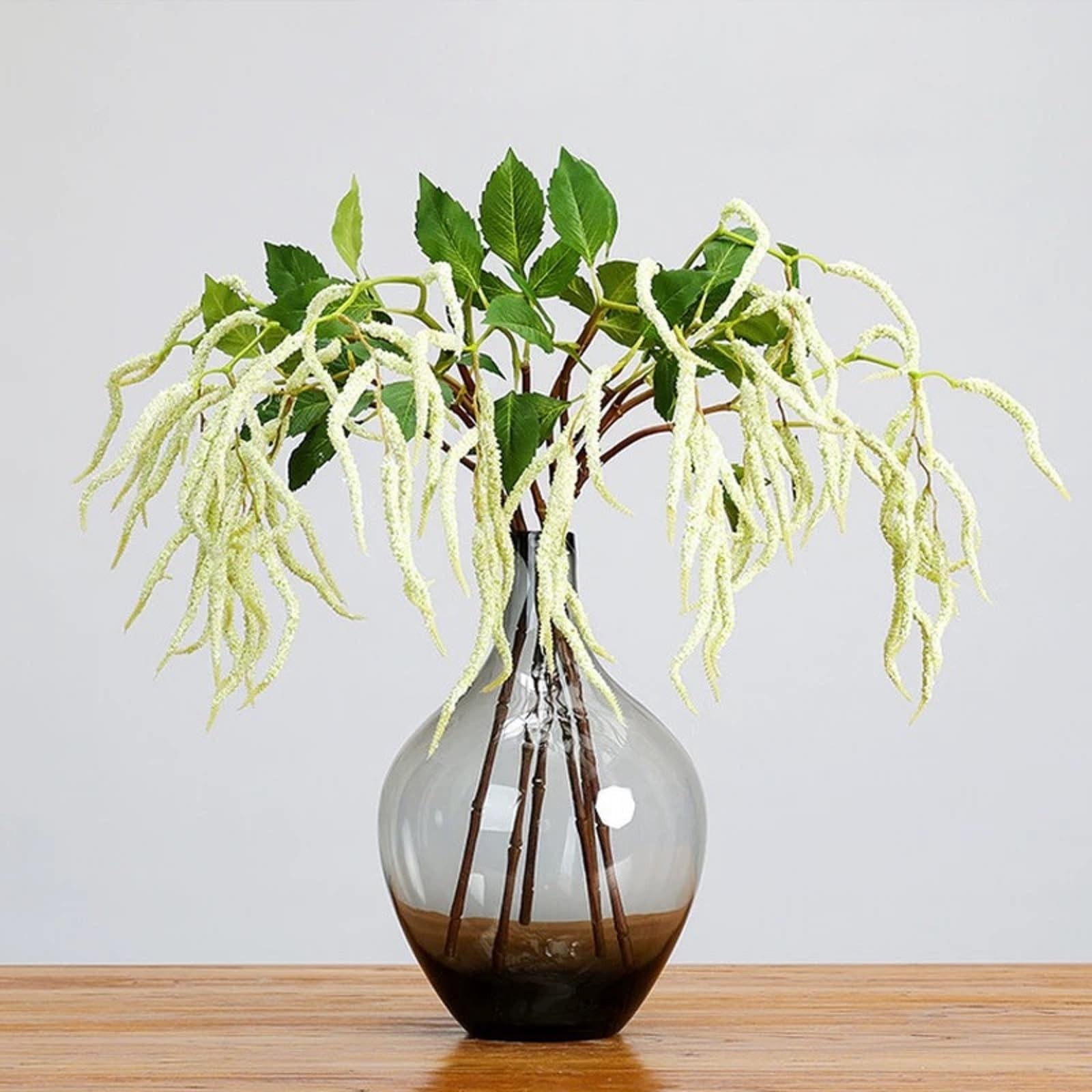 White Artificial Amaranthus Flower Fake Hanging Vine Wedding 37 Inch 3 PCS