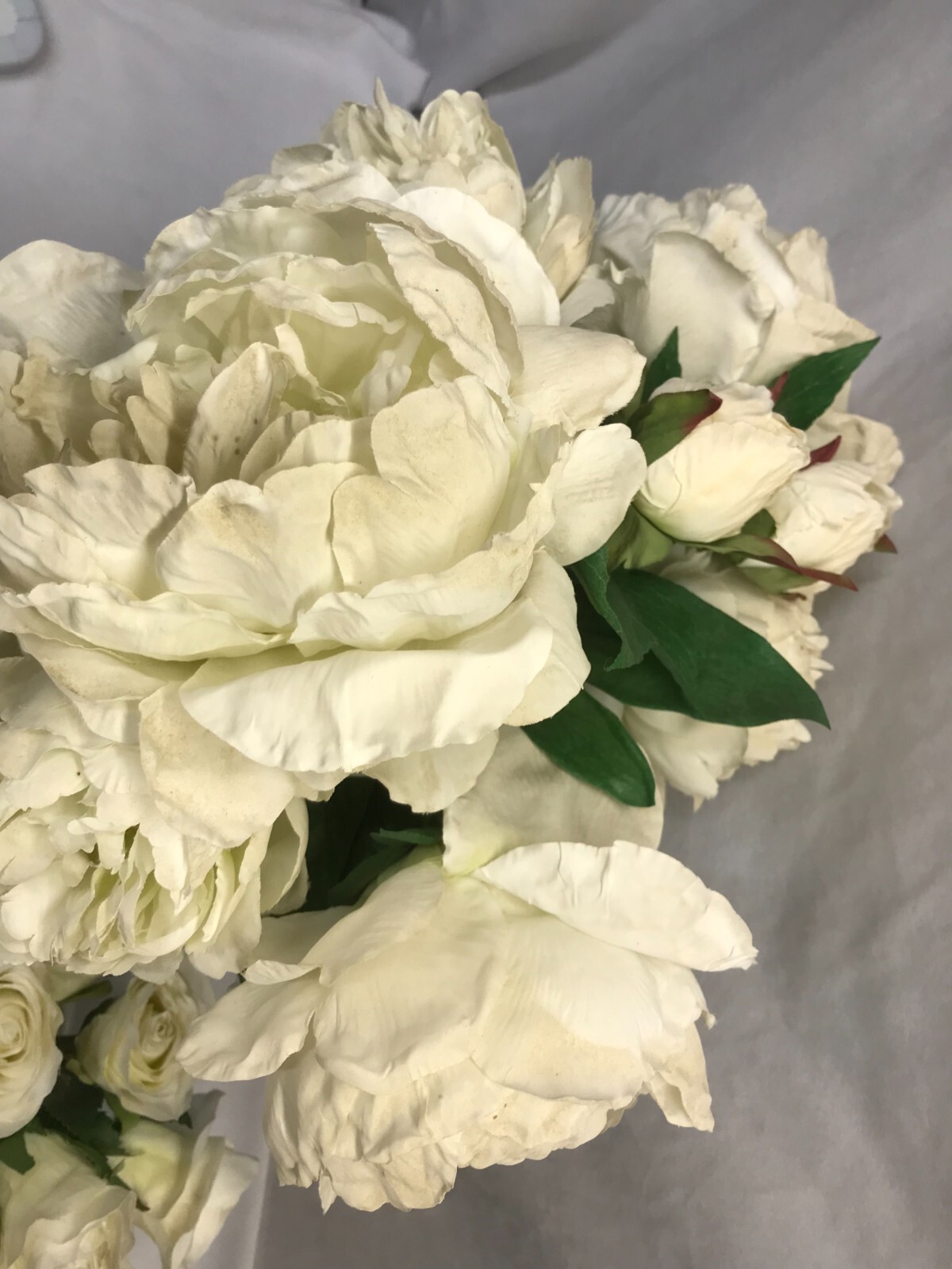 Large Silk & Synthetic Flowers with Vase Roses & Dalilah’s Decor