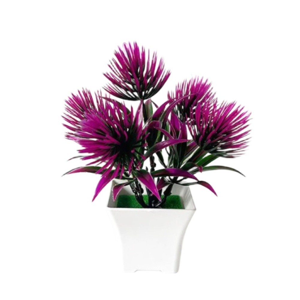 Artificial For MINI Pine Needle Grass Plant for Home Office Decor 15.5cm