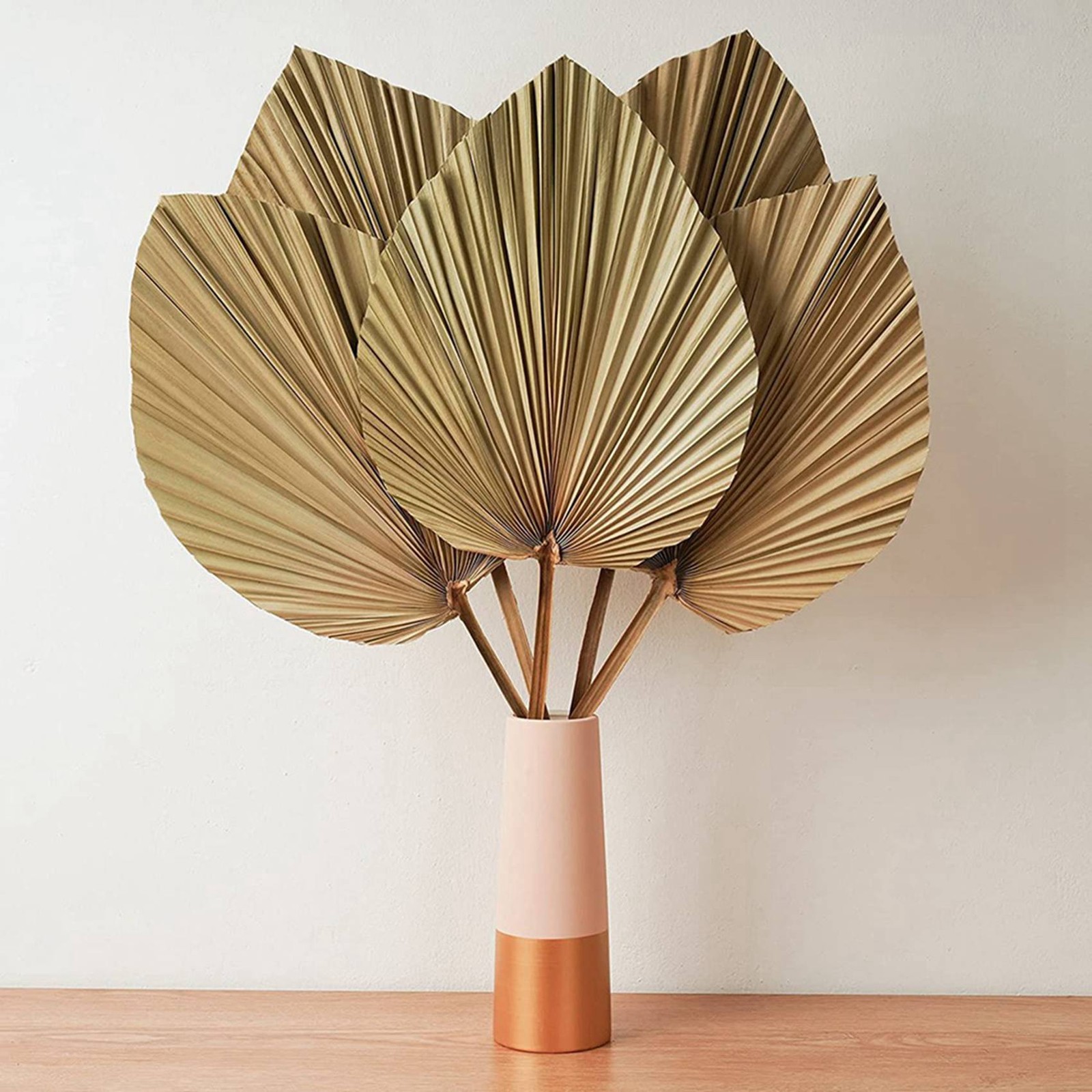 Dried Palm Leaves Room Decor 10 Pieces – 18Inch H X 10Inch W Natural Palm7327
