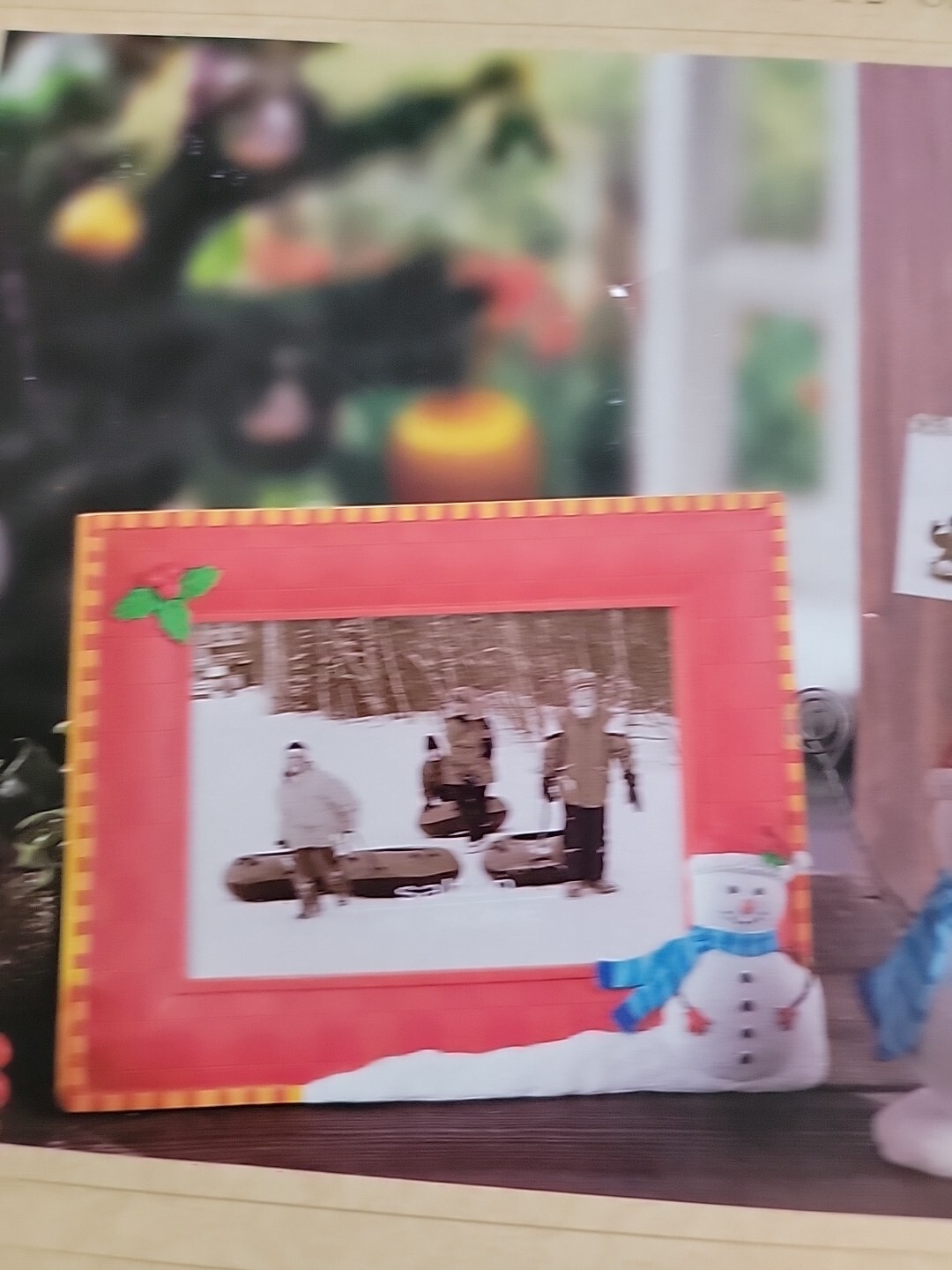 SALTON at HOME/SNOWMAN GIFT SET/PHOTO FRAME, CLIP FRAME, ORNAMENT~ Brand New