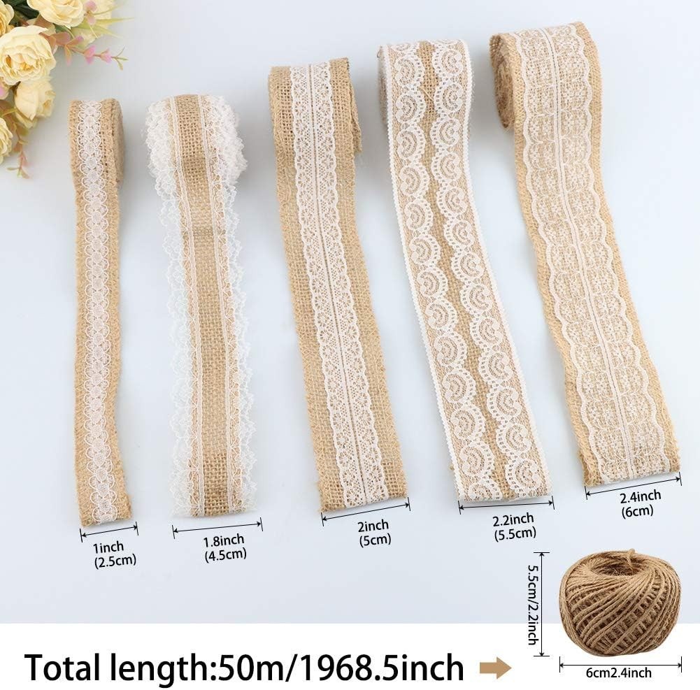 30PCS Rustic Burlap Flowers Set: Perfect for Weddings & DIY Crafts Elegance