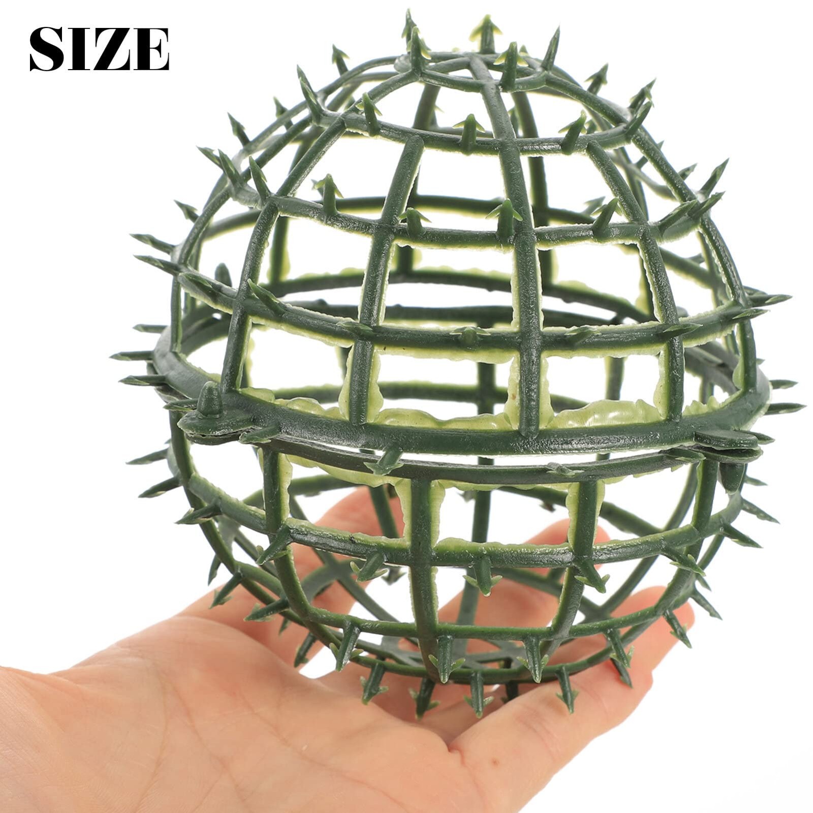 6-Pack Artificial Plant Topiary Ball Support Rack Faux Green Flower Arrangeme…