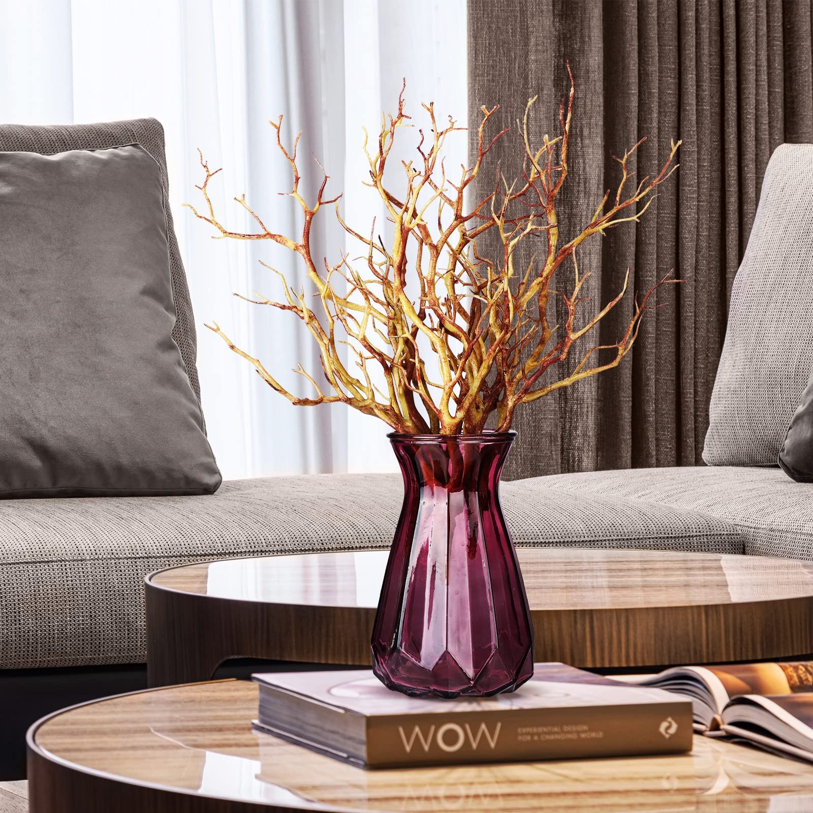 13.8 Inch Small Manzanita Branches Plastic Faux Branches Artificial Antler Sh…