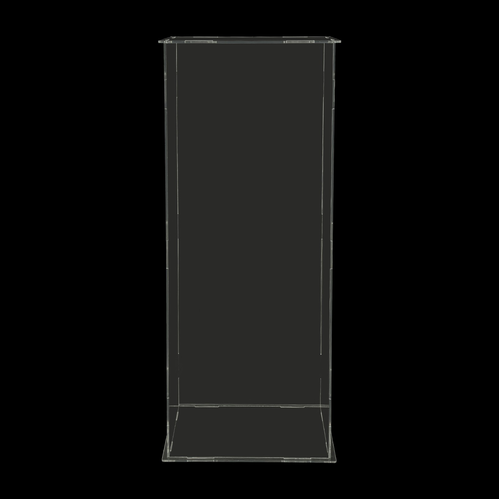 Art Sculpture Stand Acrylic Flower Stand Clear Display Flower Tower 25*25*60cm