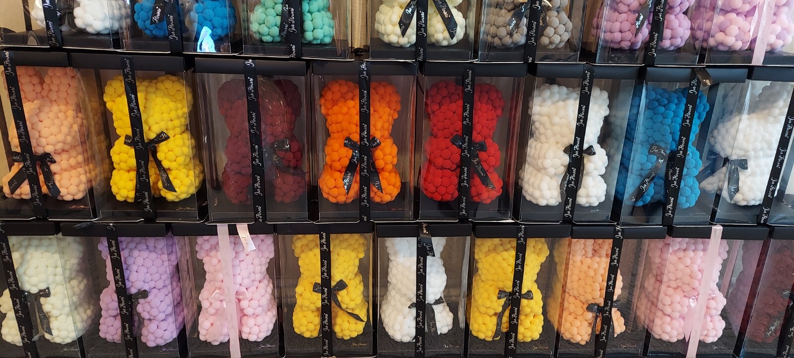 Rose bear & cotton ball bears velvet premium quality multicolored and single   